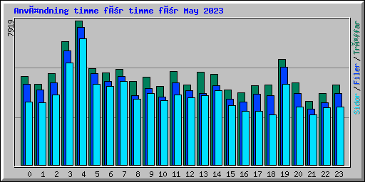 Användning timme för timme för May 2023